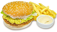 Burger Veggie Crispy+Fritas