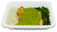 Frango Molho Espinafre c/arroz e legumes